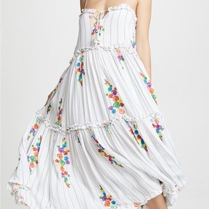 All things Mochi embroidered dress with seashells size large